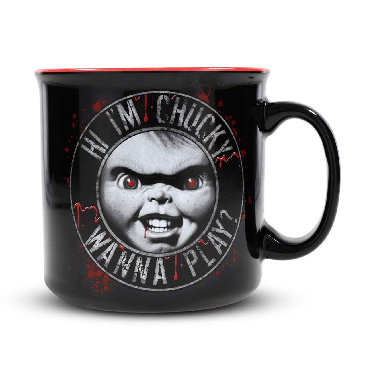 Child's Play "Hi, I'm Chucky" Ceramic Camper Mug | Holds 20 Ounces